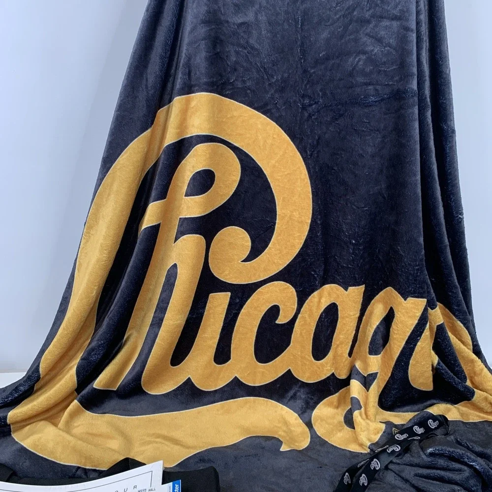 Chicago Hard Habit To Break US Tour Swag VIP Blanket Poster Lanyard Pick Luggage